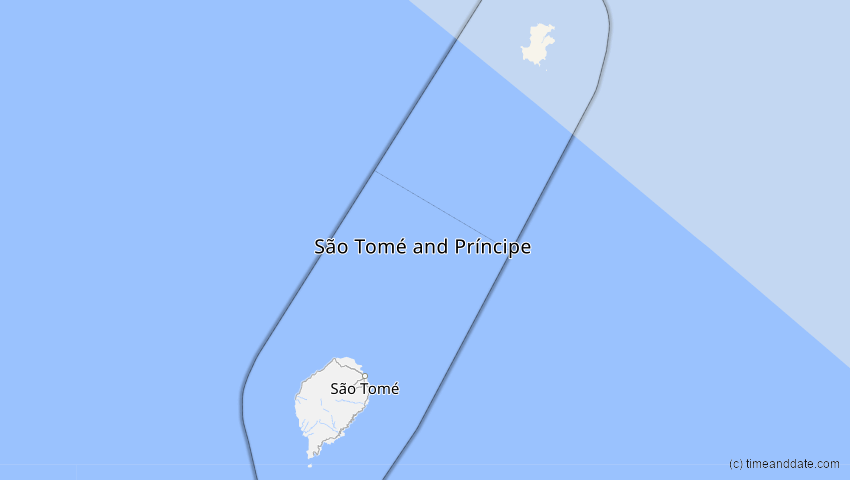 A map of São Tomé und Príncipe, showing the path of the 5. Nov 2059 Ringförmige Sonnenfinsternis