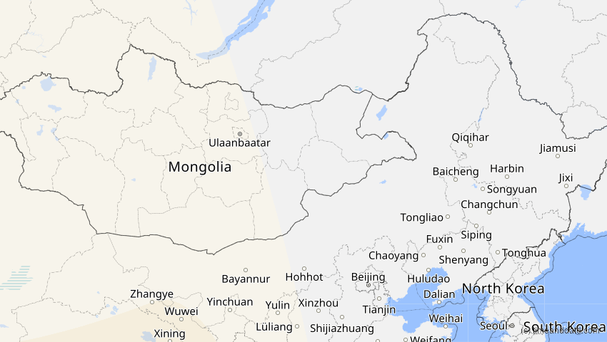 A map of Innere Mongolei, China, showing the path of the 5. Nov 2059 Ringförmige Sonnenfinsternis