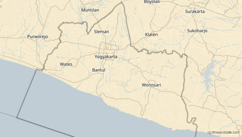 A map of Sonderregion Yogyakarta, Indonesien, showing the path of the 5. Nov 2059 Ringförmige Sonnenfinsternis