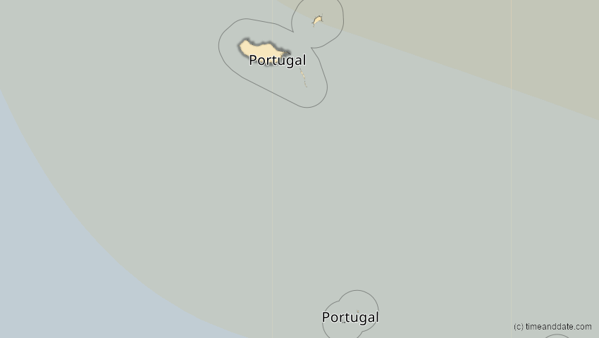 A map of Madeira, Portugal, showing the path of the 5. Nov 2059 Ringförmige Sonnenfinsternis