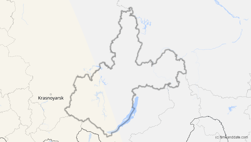 A map of Irkutsk, Russland, showing the path of the 5. Nov 2059 Ringförmige Sonnenfinsternis