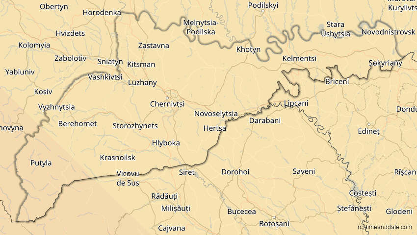 A map of Tscherniwzi, Ukraine, showing the path of the 5. Nov 2059 Ringförmige Sonnenfinsternis