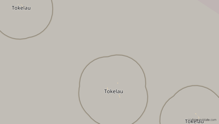A map of Tokelau, showing the path of the 24. Aug 2063 Totale Sonnenfinsternis