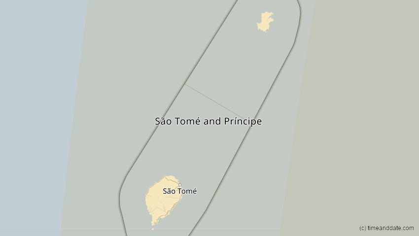 A map of São Tomé und Príncipe, showing the path of the 17. Feb 2064 Ringförmige Sonnenfinsternis