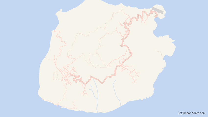 A map of Saba, Niederlande, showing the path of the 22. Jun 2066 Ringförmige Sonnenfinsternis