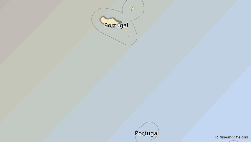 A map of Madeira, Portugal, showing the path of the 22. Jun 2066 Ringförmige Sonnenfinsternis