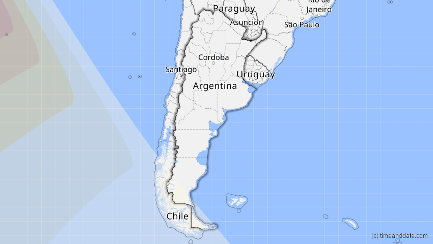 A map of Argentinien, showing the path of the 16. Dez 2066 Totale Sonnenfinsternis