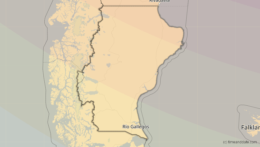 A map of Santa Cruz, Argentinien, showing the path of the 4. Nov 2078 Ringförmige Sonnenfinsternis