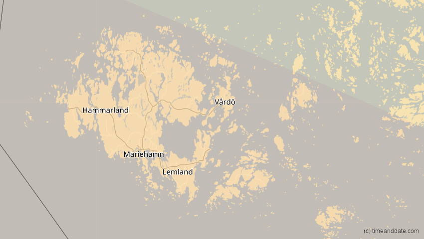 A map of Åland, showing the path of the 3. Sep 2081 Totale Sonnenfinsternis