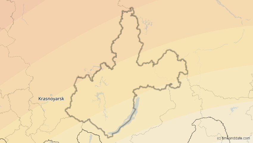 A map of Irkutsk, Russland, showing the path of the 3. Jul 2084 Ringförmige Sonnenfinsternis