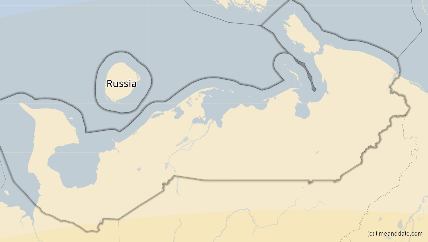 A map of Nenzen, Russland, showing the path of the 21. Apr 2088 Totale Sonnenfinsternis