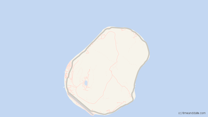 A map of Nauru, showing the path of the 11. Apr 2089 Ringförmige Sonnenfinsternis