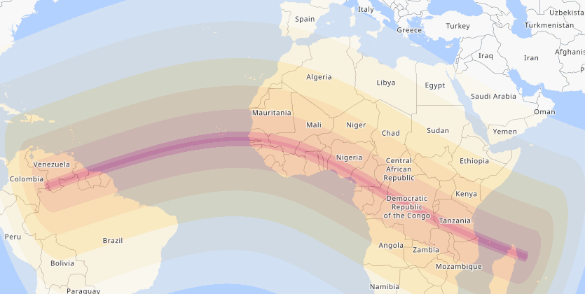 Annular Solar Eclipse on July 31, 1962