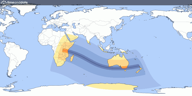 Total Solar Eclipse on October 23, 1976