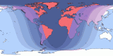 Map of Nov 8, 2003 eclipse viewability