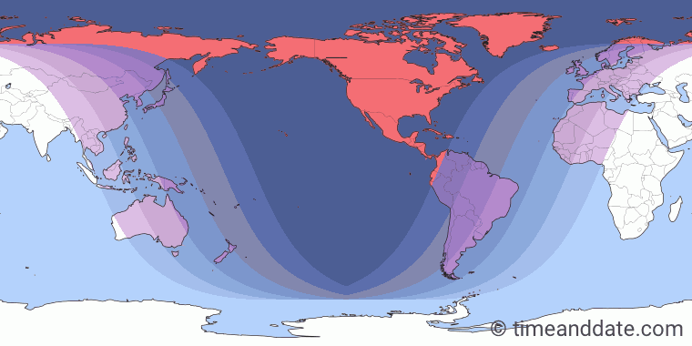 Total Lunar Eclipse on December 20/21, 2010 – Where and When to See