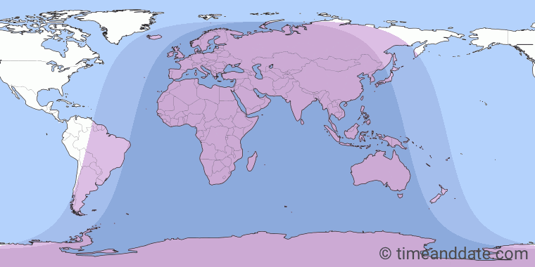 Partial Lunar Eclipse on April 25/26, 2013 – Where and When to See