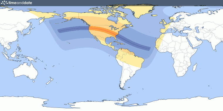 Total Solar Eclipse On August 21 2017 Great American Eclipse