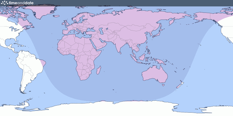 Eclipse 2020 World Map Penumbral Lunar Eclipse on January 10–11, 2020 – Where and When to See