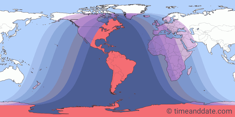 Total Lunar Eclipse on May 15/16, 2022 – Where and When to See