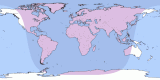 Kart av  20270220 Penumbraformørkelse