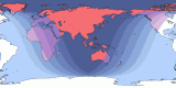 Karte der 20281231 Totale Mondfinsternis
