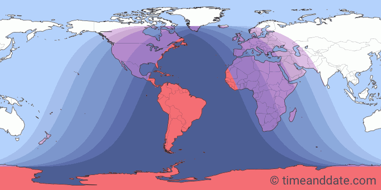 Total Lunar Eclipse on June 25/26, 2029 – Where and When to See