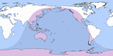 Kart av  20310605 Penumbraformørkelse