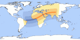 Kart av  20340320 Total solformørkelse