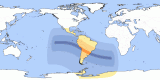 Kart av  20340912 Ringformet solformørkelse