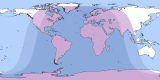 Kart av  20350819 Delvis måneformørkelse