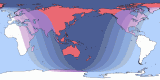 Map of the 20370131 Total Lunar Eclipse