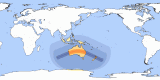 Kart av  20370713 Total solformørkelse