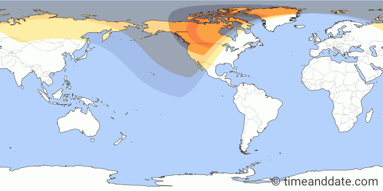 Total Solar Eclipse on August 22/23, 2044