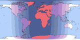 Map of Mar 15, 2090 eclipse viewability