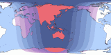 Map of Mar 5, 2091 eclipse viewability