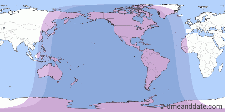 Partial Lunar Eclipse on April 4/5, 2099 – Where and When to See