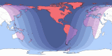 Map of Feb 3, 2102 eclipse viewability
