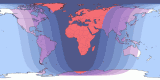 Map of Feb 24, 2138 eclipse viewability
