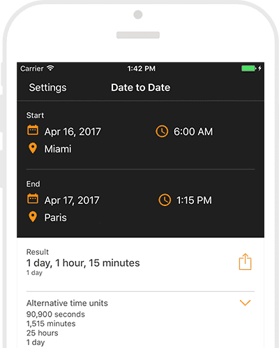 Date to Date Calculator App skjermbilde