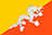 Flagg for Bhutan