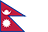 Flagg for Nepal