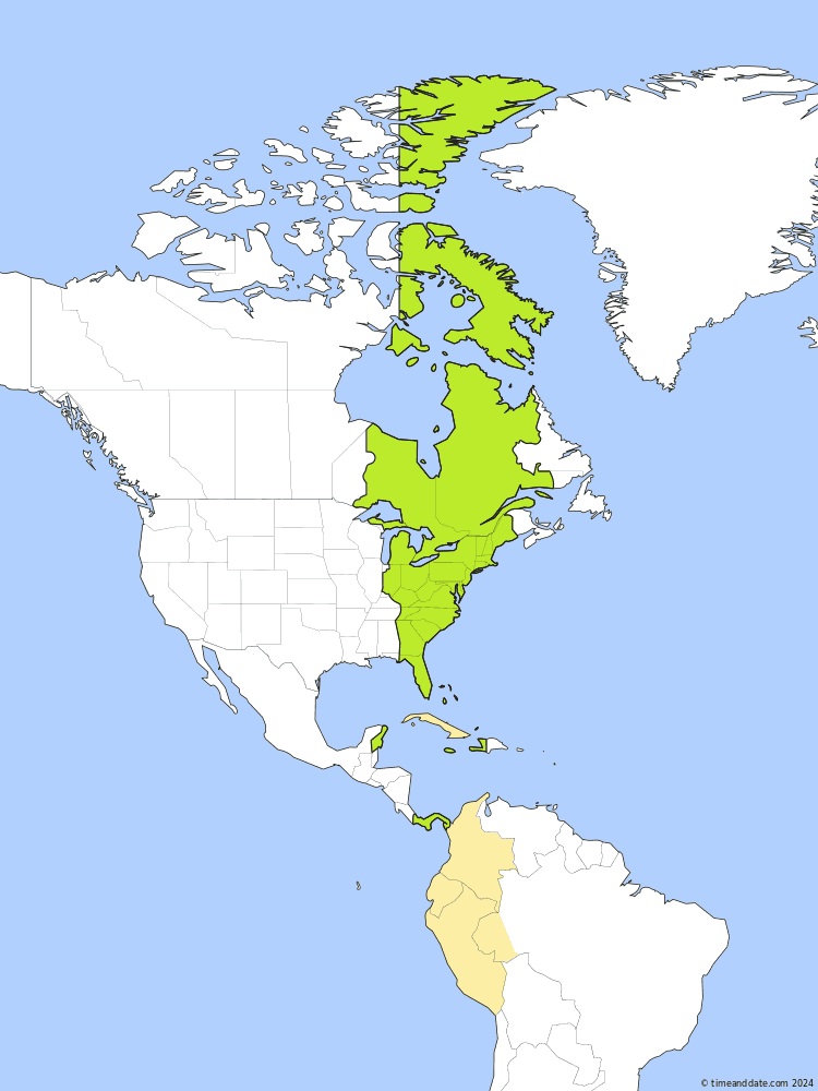 Eastern Standard Time – EST Time Zone