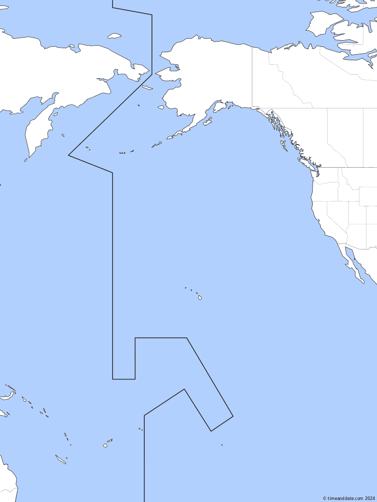 Time zone map of GAMT