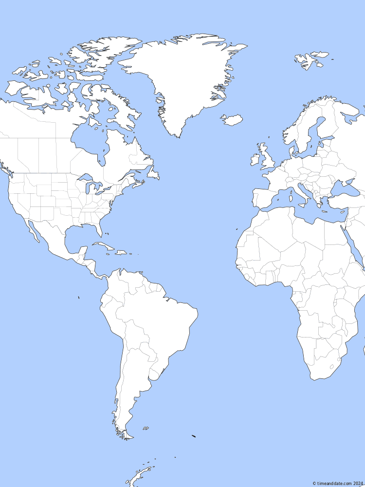 Tidssone kart av GST