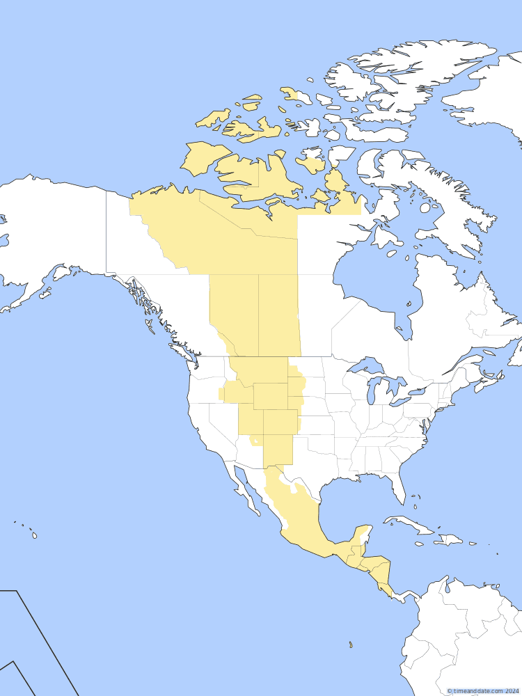 Time zone map of S
