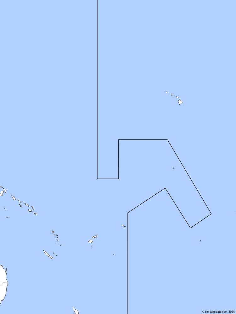 Time zone map of SST