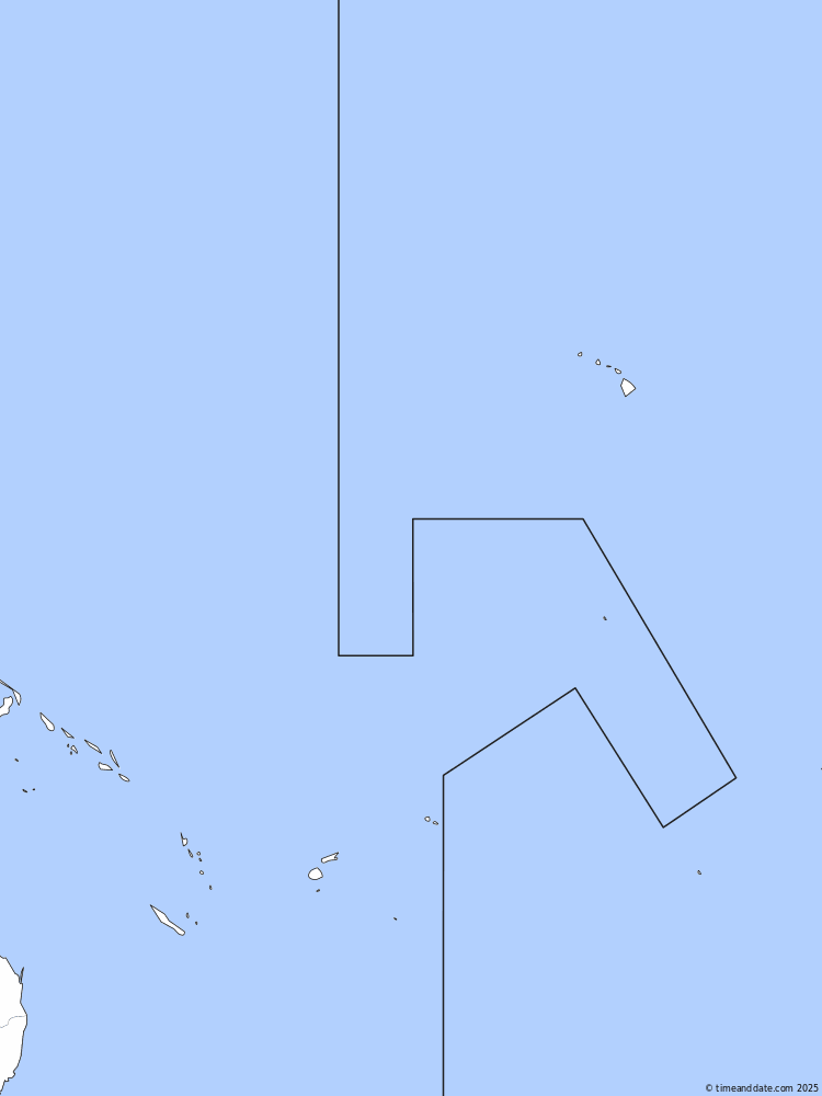 Time zone map of SST