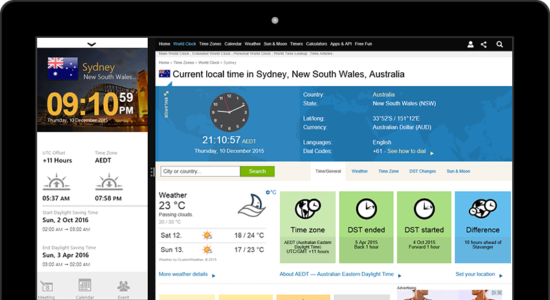 World time calculator online